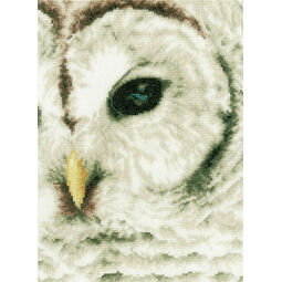 Snowy Owl Close-Up Cross Stitch Kit