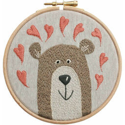 Bear Hoop Embroidery Kit