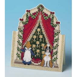 Just Looking 3D Cross Stitch Christmas Card Kit