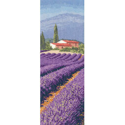 Lavender Field Cross Stitch Chart