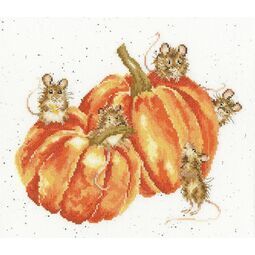 Pumpkin, Spice And Everything Mice Cross Stitch Kit