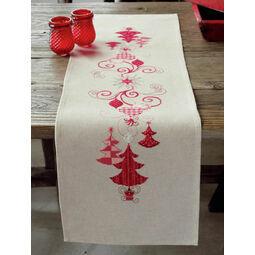 Christmas Decs Embroidery Table Runner Kit