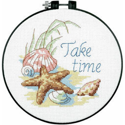 Take Time Learn-A-Craft Counted Cross Stitch Kit With Hoop