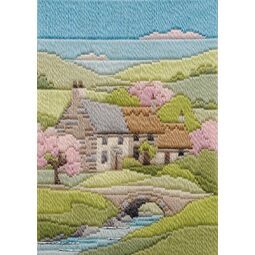Spring Cottage Long Stitch Kit