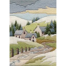 Winter Cottage Long Stitch Kit