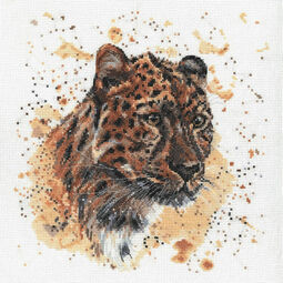Layla The Leopard Cross Stitch Kit by Bree Merryn