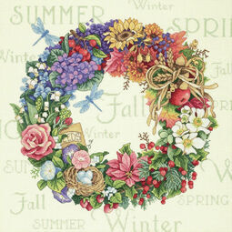 Wreath For All Seasons Cross Stitch Kit