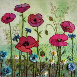 Poppy Meadow Embroidery Kit