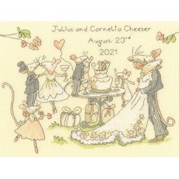 Mice Day For A White Wedding Cross Stitch Kit
