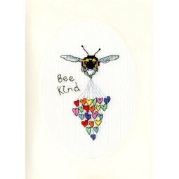 Bee Kind Cross Stitch Card Kit