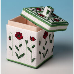 Poppy Box 3D Cross Stitch Kit