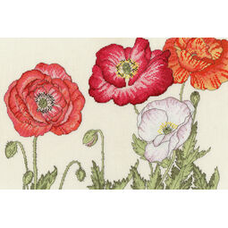 Poppy Blooms Cross Stitch Kit