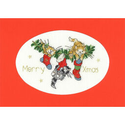 Stocking Fillers Cross Stitch Christmas Card Kit