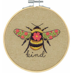 Bee Kind Embroidery Hoop Kit