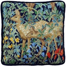 Greenery Deer Cushion Panel Tapestry Kit