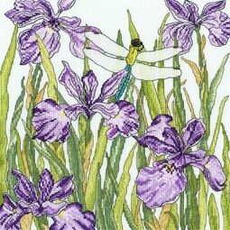 Iris Garden Cross Stitch Kit