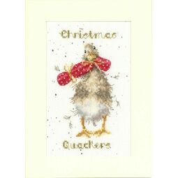 Christmas Quackers Cross Stitch Card Kit