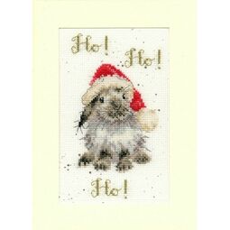 Ho! Ho! Ho! Cross Stitch Christmas Card Kit