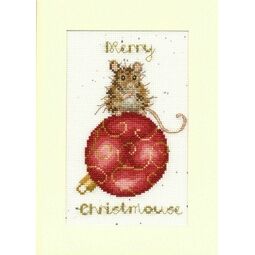Merry Christmouse Cross Stitch Christmas Card Kit