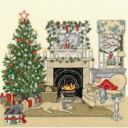 Christmas Eve At Home Cross Stitch Kit