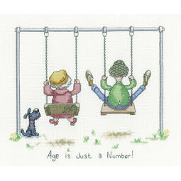 Just A Number Golden Years Cross Stitch Kit