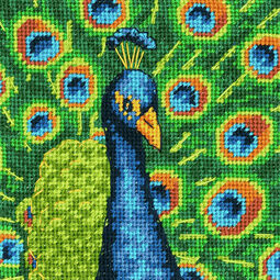 Colourful Peacock Tapestry Kit