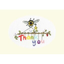Bee-ing Thankful Cross Stitch Card Kit