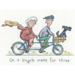 On A Bicycle Made For Three Cross Stitch Kit