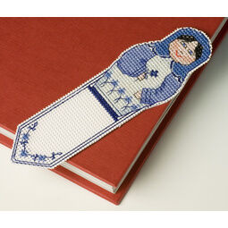 Blue & White Babushka Bookmark 3D Cross Stitch Kit