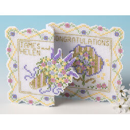 Multicoloured Variations De-Luxe 3D Cross Stitch Card Kit