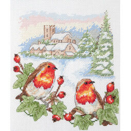 Winter Robin Cross Stitch Kit