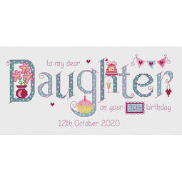 Daughter Birthday Cross Stitch Kit