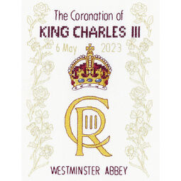 King Charles' Coronation Cross Stitch Kit
