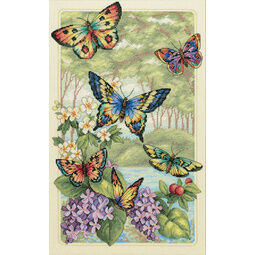 Butterfly Forest Cross Stitch Kit