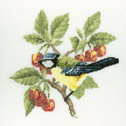 Blue Tit by David Merry Cross Stitch Kit