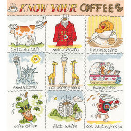Know Your Coffee Cross Stitch Kit