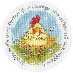 Spring Chicken Cross Stitch Kit