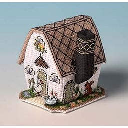 Little Dell Doodle Cottage 3D Cross Stitch Kit