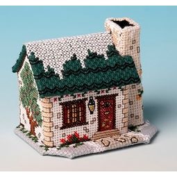 Yew Tree Cottage 3D Cross Stitch Kit