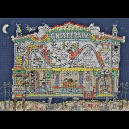 Cut Thru' Ghost Train Cross Stitch Kit