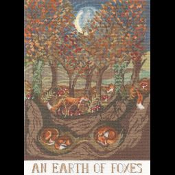 An Earth Of Foxes Cross Stitch Kit