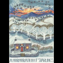 A Murmuration Of Starlings Cross Stitch Kit