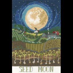Seed Moon Cross Stitch Kit
