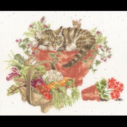Purrrfect Spot Cross Stitch Kit