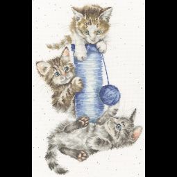 Three's A Crowd Cross Stitch Kit