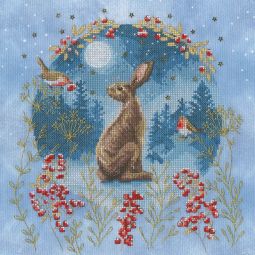 Midnight Moongazer Cross Stitch Kit