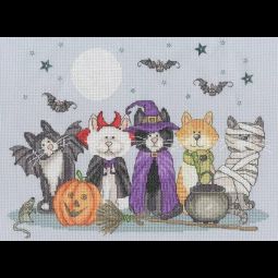 Fiendish Felines Cross Stitch Kit