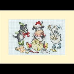 Wrap, Ribbon, Gift! Cross Stitch Kit