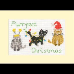 Purrfect Christmas Cross Stitch Kit