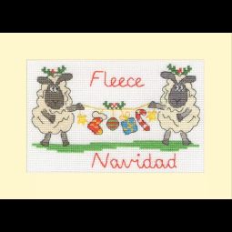 Fleece Navidad Cross Stitch Kit